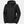 Helly Hansen black hooded rain jacket with front zipper and elastic cuffs