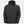 Helly Hansen black hooded rain jacket with front zipper and HH logo