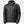 Helly Hansen black hooded puffer jacket with front zipper and HH logo