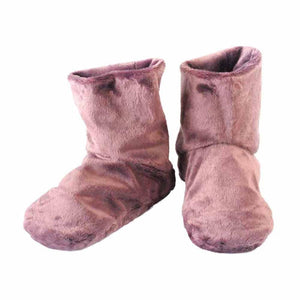 Herbal Concepts purple plush microwaveable booties