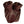 Pair of brown plush fleece slipper boots