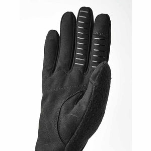 Hestra black athletic glove with textured grip detailing on fingers