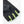 Hestra black fingerless cycling gloves with lime green finger loops