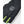 Black Hestra glove with neon yellow finger accents and brand logo