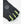 Hestra fingerless black cycling glove with neon yellow accents