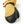 Hestra yellow and black winter mitten with leather palm and adjustable wrist strap