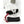 Hestra white leather ski glove cuff with carabiner and wrist strap