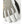 Hestra glove with grey textured fabric and white leather finger details