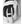 Hestra black and white leather ski mitten