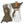 Hestra olive green and white leather gauntlet gloves with adjustable wrist straps