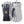 Hestra grey and navy leather ski gloves with carabiner attachment
