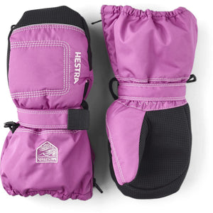 Hestra purple and black insulated winter mittens