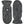 Hestra charcoal grey wool mittens with brand logo patch