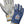 Hestra navy and grey leather gloves with yellow cuff detail