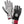Hestra black and grey gloves with red accents and velcro wrist straps