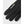 Black Hestra glove with white logo on the back of the hand
