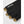 Hestra fingerless glove with black fabric and tan suede fingertips