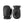 Hestra black leather mittens with white fleece lining