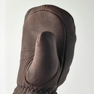 Brown Hestra leather mitten