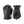 Pair of black leather gloves with white fleece lining