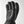 Black leather glove with reinforced palm and stitched detailing