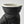 Hestra black leather mitten with white fleece lining