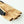 Tan and black Hestra fingerless glove with orange stitching