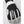 Hestra black and white glove with grey suede fingertip details