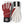 Hestra red and white athletic gloves with black cuffs