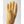 Hestra tan leather glove palm view