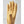 Hestra tan leather glove palm view