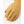 Hestra tan leather work glove with embossed logo