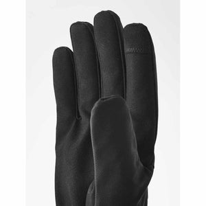 Hestra black glove palm view