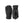 Hestra black winter gloves with leather palms and velcro wrist straps