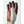 Hestra brown leather and beige fabric glove