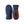 Hestra blue and brown leather winter mittens