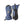 Hestra blue and black three-finger ski mittens with adjustable wrist straps