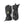 Hestra black three finger ski mittens with adjustable wrist straps and logo patch