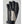 Hestra black leather and grey fabric ski glove with adjustable wrist strap