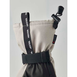 Hestra glove cuff with adjustable strap and CZone branding