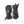 Hestra black insulated winter gloves with adjustable wrist straps and drawstring cuffs