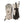 Hestra beige and black ski gloves with leather palms and adjustable wrist straps