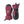 Hestra burgundy and black winter mittens with adjustable wrist straps