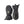Hestra black insulated winter mittens with adjustable wrist straps and logo patch