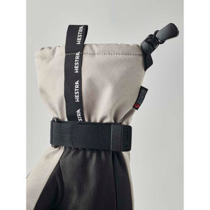Hestra glove cuff with adjustable wrist strap and Czone label