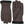 Hestra brown leather gloves with black ribbed knit cuffs