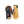 Hestra navy and tan leather gloves with velcro wrist straps