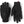 Pair of black Hestra mesh gloves with velcro wrist straps