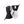 Hestra black and white winter gloves with adjustable wrist straps