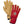 Hestra leather gloves with red back and tan palm